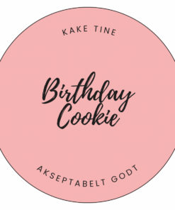 Birthday Cookie Etikett