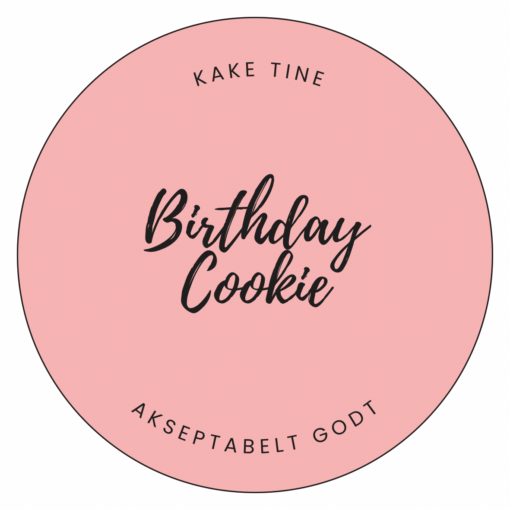 Birthday Cookie Etikett